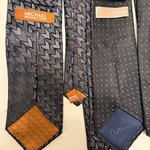 Lot of 2 Michael Kors Black Neckties